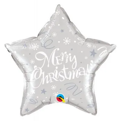 ΜΠΑΛΟΝΙ FOIL 20 STAR MERRY CHRISTMAS