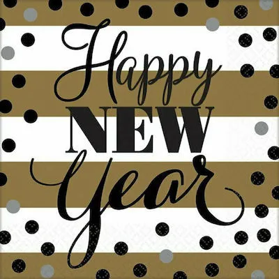ΧΑΡΤΟΠΕΤΣΕΤΕΣ ΦΑΓΗΤΟΥ GOLDEN HAPPY NEW YEAR