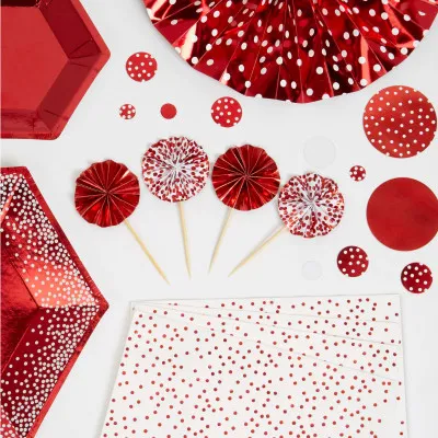 ΟΔΟΝΤΟΓΛΥΦΙΔΕΣ RED & WHITE DOTS 8 TEMΑΧΙΑ