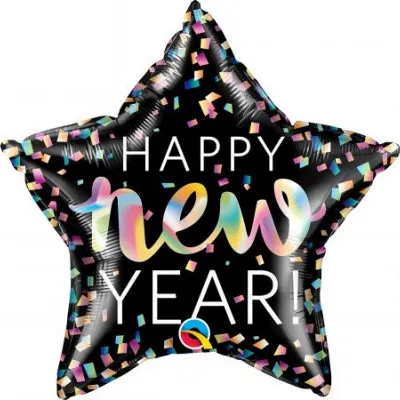 ΜΠΑΛΟΝΙ FOIL 20 STAR NEW YEAR IRIDISCENT