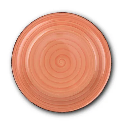 Πιάτο ρηχό stoneware "Lines Terra Cotta" 27cm