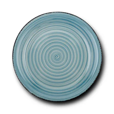 Πιάτο ρηχό stoneware "Lines Faded Blue" 27cm