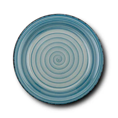 Πιάτο φρούτου stoneware "Lines Faded Blue" 19.5cm