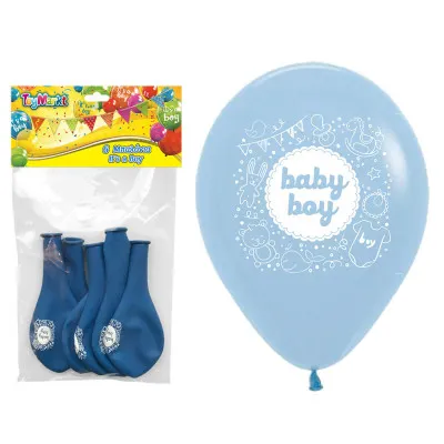 ΜΠΑΛΟΝΙΑ 12" 6 ΤΕΜΑΧΙΑ IT'S A BOY 30cm