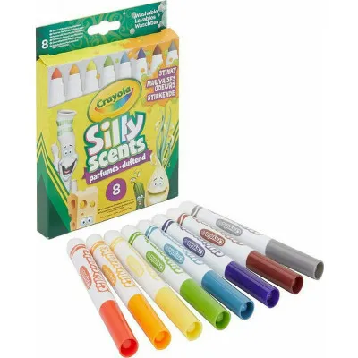 CRAYOLA SILLY SCENTS 8 ΧΟΝΤΡΟΙ ΜΑΡΚΑΔΟΡΟΙ