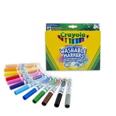 CRAYOLA 12 ΧΟΝΤΡΟΙ ΜΑΡΚΑΔΟΡΟΙ