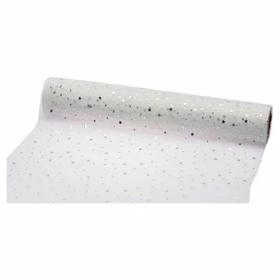 ΡΟΛΟ TULLE STARS 50cmX9m ΑΣΗΜΙ
