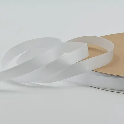 ΚΟΡΔΕΛΑ SATIN ΜΙΑΣ ΟΨΗΣ ΜΕ ΟΥΓΙΑ 10ΜΜ WHITE