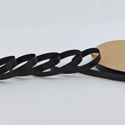 ΚΟΡΔΕΛΑ SATIN ΜΙΑΣ ΟΨΗΣ ΜΕ ΟΥΓΙΑ 10ΜΜ BLACK