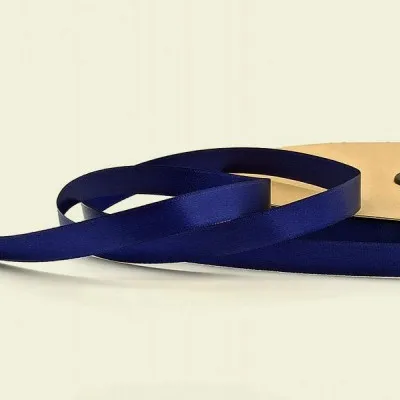ΚΟΡΔΕΛΑ SATIN ΜΙΑΣ ΟΨΗΣ ΜΕ ΟΥΓΙΑ 10ΜΜ BLUE