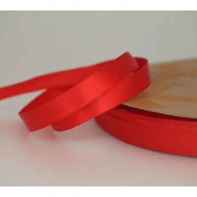 ΚΟΡΔΕΛΑ SATIN ΜΙΑΣ ΟΨΗΣ ΜΕ ΟΥΓΙΑ 10ΜΜ RED