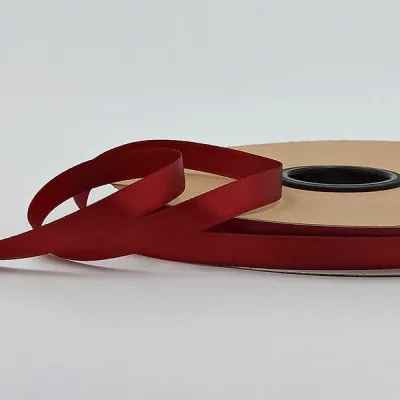 ΚΟΡΔΕΛΑ SATIN ΜΙΑΣ ΟΨΗΣ ΜΕ ΟΥΓΙΑ 10ΜΜ BURGUNDY