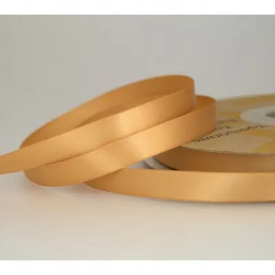ΚΟΡΔΕΛΑ SATIN ΜΙΑΣ ΟΨΗΣ ΜΕ ΟΥΓΙΑ 10ΜΜ GOLD