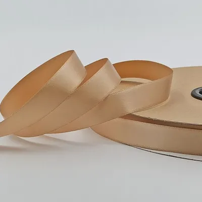 ΚΟΡΔΕΛΑ SATIN ΜΙΑΣ ΟΨΗΣ ΜΕ ΟΥΓΙΑ 15MM BEIGE