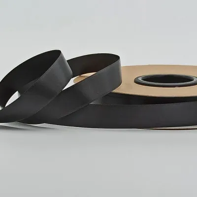 ΚΟΡΔΕΛΑ SATIN ΜΙΑΣ ΟΨΗΣ ΜΕ ΟΥΓΙΑ 15MM BLACK