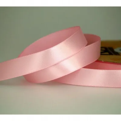 ΚΟΡΔΕΛΑ SATIN ΜΙΑΣ ΟΨΗΣ ΜΕ ΟΥΓΙΑ 15MM PINK L