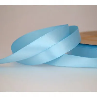 ΚΟΡΔΕΛΑ SATIN ΜΙΑΣ ΟΨΗΣ ΜΕ ΟΥΓΙΑ 15MM BLUE L