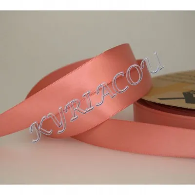 ΚΟΡΔΕΛΑ SATIN ΜΙΑΣ ΟΨΗΣ ΜΕ ΟΥΓΙΑ 20ΜΜ PINK OLD