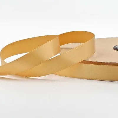ΚΟΡΔΕΛΑ SATIN ΜΙΑΣ ΟΨΗΣ ΜΕ ΟΥΓΙΑ 15MM GOLD