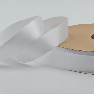 ΚΟΡΔΕΛΑ SATIN ΜΙΑΣ ΟΨΗΣ ΜΕ ΟΥΓΙΑ 20MM WHITE