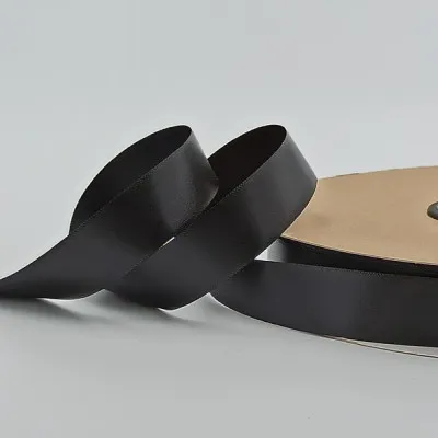 ΚΟΡΔΕΛΑ SATIN ΜΙΑΣ ΟΨΗΣ ΜΕ ΟΥΓΙΑ 20ΜΜ BLACK