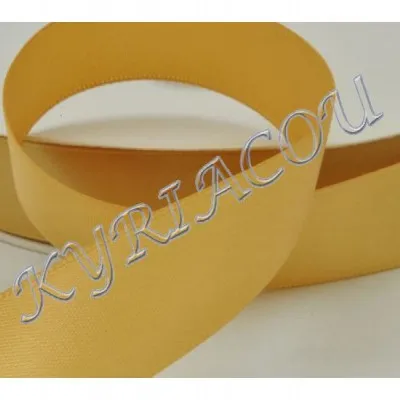 ΚΟΡΔΕΛΑ SATIN ΜΙΑΣ ΟΨΗΣ ΜΕ ΟΥΓΙΑ 20ΜΜ GOLD