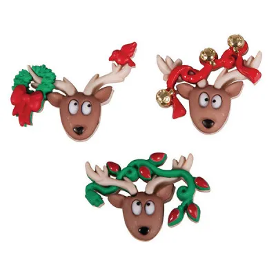 Κουμπάκια σετ 3τεμ. Xmas
