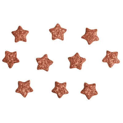 Αστέρια glitter μπρονζέ 1εκ. σετ 160τεμ.