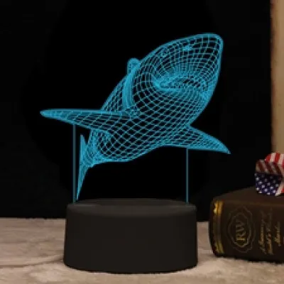 ΛΑΜΠΑ i-TOTAL CM3328 3D LED SHARK 12, 1X4X20, 7cm