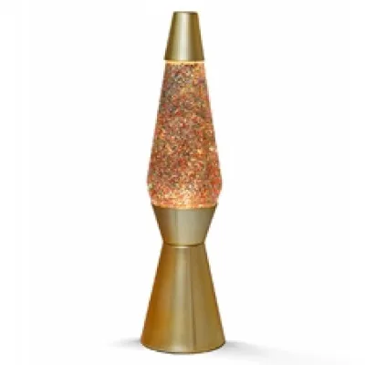 ΛΑΜΠΑ TOTAL GIFT XL1770 LAVA GOLD GLITTER LAMP