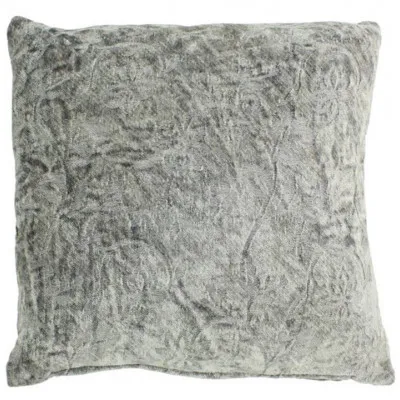 ΧΕΤ-0686 Μαξιλάρι Chenille, αν.γκρι, 45x45cm