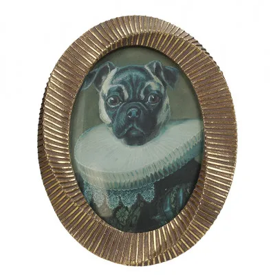 ΧΕΤ-8361 Φωτογραφοθήκη "Bulldog" Οβάλ σχήμα, 10x15cm