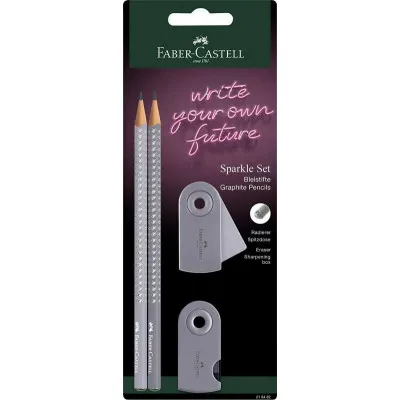 ΣΕΤ AWF 218482 SPARKLE 2D GREY  (2 ΜΟΛΥΒΙΑ, ΓΟΜΑ, ΞΥΣΤΡΑ)