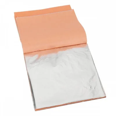 25 ΦΥΛΛΑ ΑΣΗΜΙ IMITATION 14X14 cm ΕΛΕΥΘΕΡΟ