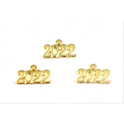 Μεταλλικό 2022 Χρυσό 1,5*1εκ