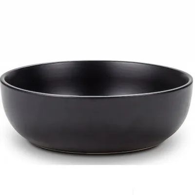 Πιάτο σούπας stoneware Soho μαύρο 19cm