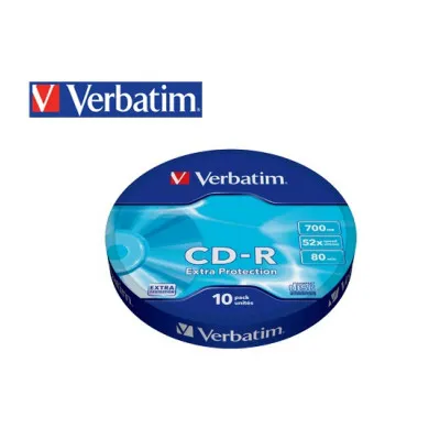 VERBATIM CD-R 700MB 52Χ 10 ΤΕΜΑΧΙΑ ΣΥΡΡΙΚΝΩΣΗΣ 43725