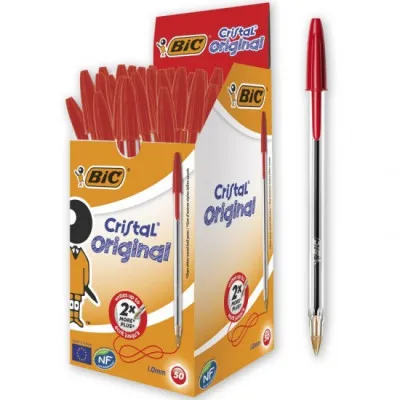 ΣΤΥΛΟ BIC CRISTAL ORIGINAL Η ΚΟΚΚΙΝΟ 1 40 + 10 ΔΩΡΟ
