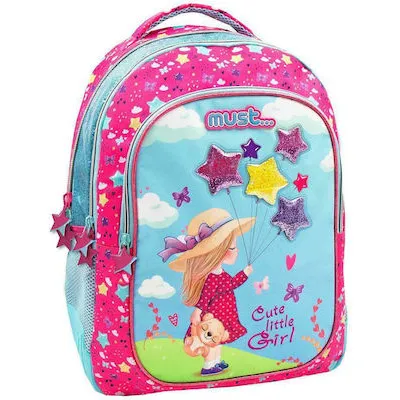 ΤΣΑΝΤΑ ΠΛΑΤΗΣ MUST 32X18X43 3ΘΗΚΕΣ CUTE LITTLE GIRL