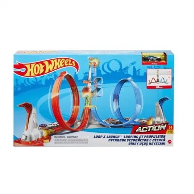 HOT WHEELS ΠΙΣΤΑ ΔΙΠΛΗΣ ΕΚΤΟΞΕΥΣΗ & ΛΟΥΠ