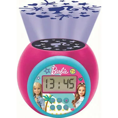 BARBIE PROJECTOR ALARM CLOCK WITH TIMER