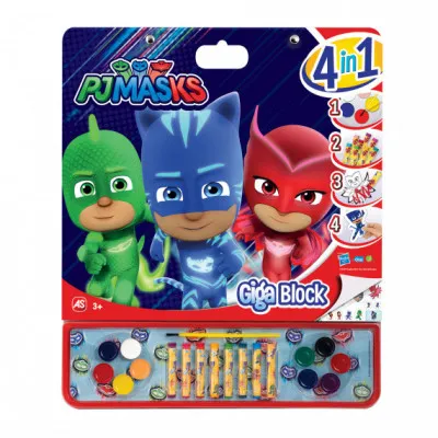 ΣΕΤ ΖΩΓΡΑΦΙΚΗΣ GIGA BLOCK 4 IN 1 PJ MASKS