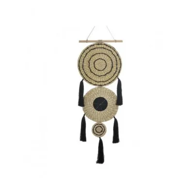 ΔΙΑΚΟΣΜΗΤΙΚΟ ΤΟΙΧΟΥ RATTAN NATURAL/ΜΑΥΡΟ 30Χ90