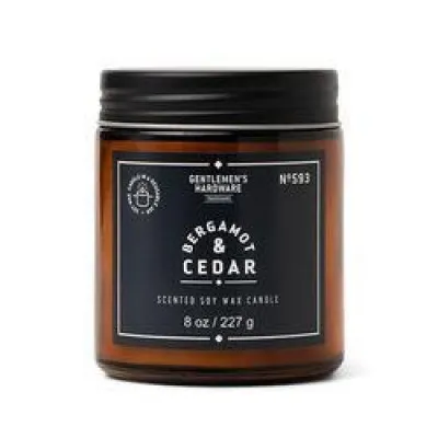 GENT GEN593 JAR CANDLE BERGAMOT & CEDAR 8OZ