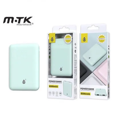 MTK POWER BANK IRIS 6500mAh 5V/2A 2USB ND2041 2200417 ΠΡΑΣΙΝΟ