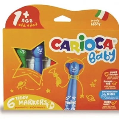 ΜΑΡΚΑΔΟΡΟΙ CARIOCA TEDDY BABY 1+CARIOCIS/ 6 42815