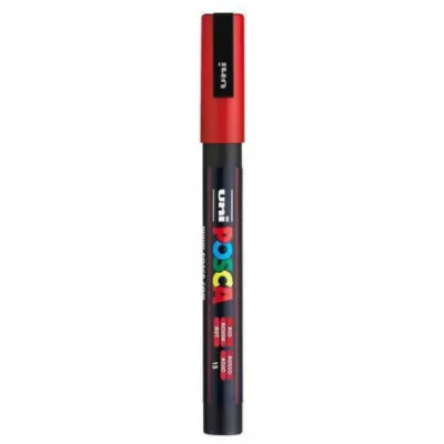 ΜΑΡΚΑΔΟΡΟΙ UNI POSCA PC-3M FINE RED