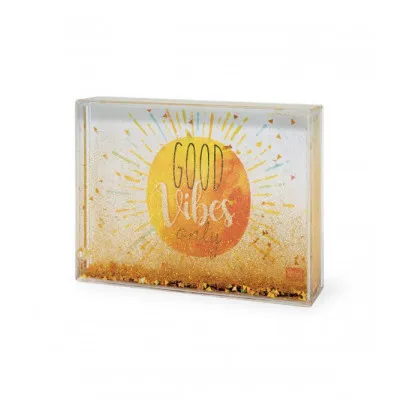 LEG GPF0003 GLITTER PHOTO FRAME MEDIUM GOOD VIBES