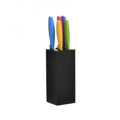 S/5 ΜΑΧΑΙΡΙΑ ΑΝΟΞΕΙΔΩΤΑ ΣΕ ΒΑΣΗ MULTICOLOR 8X8X34