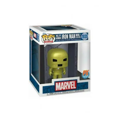 FUNKO POP! DELUXE: MARVEL HALL OF ARMOR: IRON MAN MODEL 1 GOLDEN ARMOR (METTALIC) (PX PREVIEWS EXCLUSIVE) #1035 BOBBLE-HEAD
